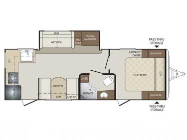 Floorplan - 2017 Keystone RV Bullet 248RKS