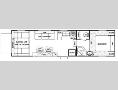Floorplan - 2007 Forest River RV Cherokee Wolf Pack Sport 295WP