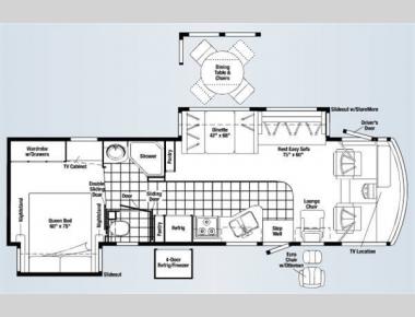 Floorplan - 2008 Winnebago Adventurer 33V