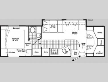 Floorplan - 2005 Winnebago Minnie Winnie 31 C