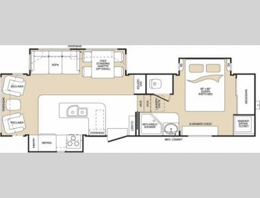 Floorplan - 2006 Keystone RV Montana 2955RL