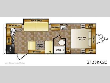 Floorplan - 2011 CrossRoads RV Zinger ZT25RKSE