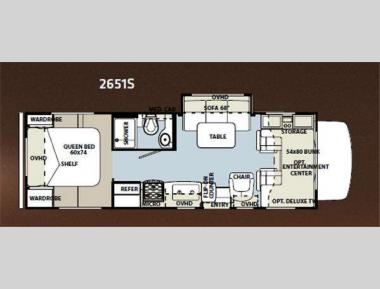 Floorplan - 2012 Forest River RV Forester 2651S