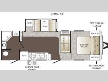 Floorplan - 2012 Keystone RV Outback 274RB
