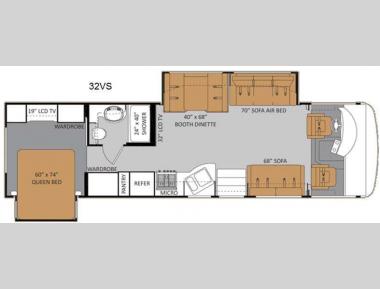 Floorplan - 2012 Thor Motor Coach Challenger 32VS