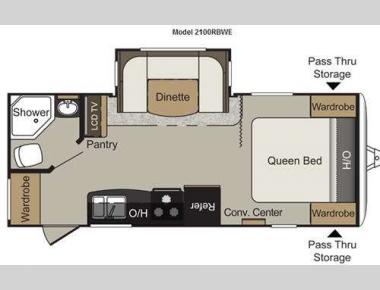 Floorplan - 2013 Keystone RV Passport 2100RBWE Grand Touring