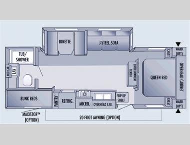 Floorplan - 2006 Jayco Jay Flight 26BHS