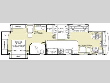 Floorplan - 2006 Fleetwood RV Discovery 39V