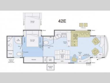 Floorplan - 2013 Winnebago Journey 42E