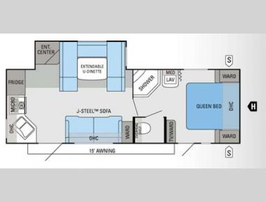 Floorplan - 2013 Jayco Jay Flight 25RKS