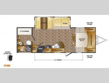 Floorplan - 2013 CrossRoads RV Sunset Trail Super Lite ST250RB