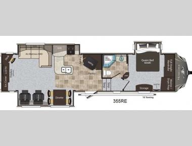 Floorplan - 2014 Keystone RV Montana High Country 355RE