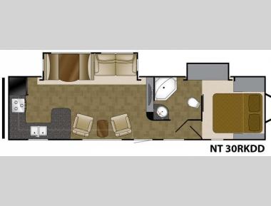 Floorplan - 2014 Heartland North Trail 30RKDD King