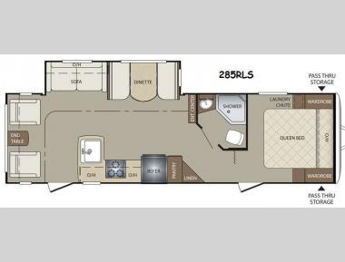 Floorplan - 2015 Keystone RV Bullet 285RLS