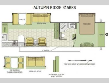 Floorplan - 2015 Starcraft Autumn Ridge 315RKS