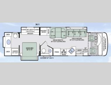 Floorplan - 2015 Thor Motor Coach Palazzo 36.1