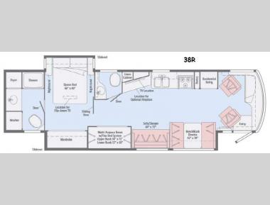 Floorplan - 2015 Winnebago Forza 38R