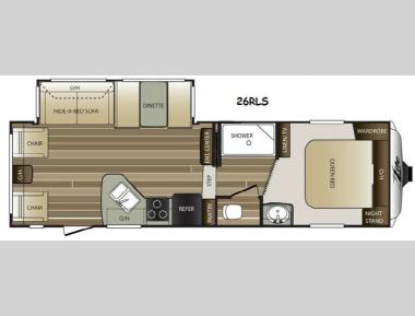 Floorplan - 2015 Keystone RV Cougar X-Lite 26RLS