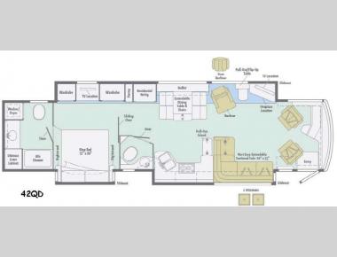 Floorplan - 2015 Itasca Ellipse 42QD