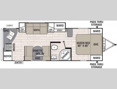 Floorplan - 2016 Coachmen RV Freedom Express 246RKS