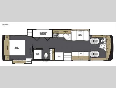 Floorplan - 2016 Forest River RV Legacy SR 340 340BH