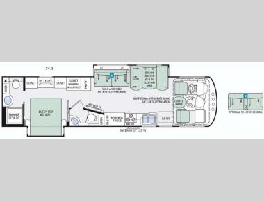 Floorplan - 2016 Thor Motor Coach Miramar 34.1