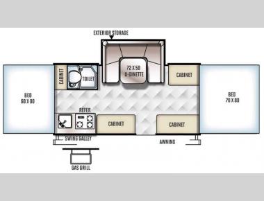 Floorplan - 2016 Forest River RV Flagstaff MACLTD Series 246D