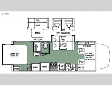 Floorplan - 2016 Forest River RV Forester MBS 2401R