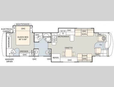 Floorplan - 2006 Monaco Diplomat 40PET