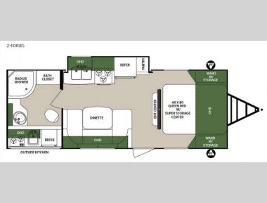 Floorplan - 2016 Forest River RV Surveyor 240RBS