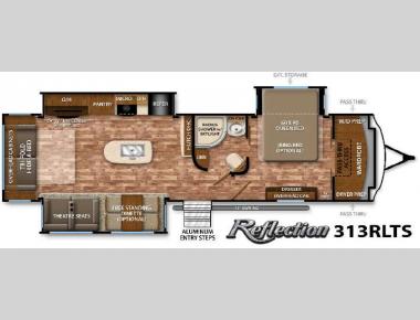 Floorplan - 2016 Grand Design Reflection 313RLTS