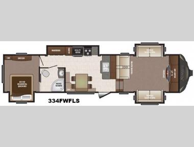 Floorplan - 2016 Keystone RV Sprinter 334FWFLS