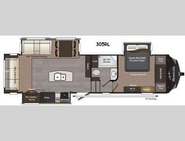 Floorplan - 2016 Keystone RV Montana High Country 305RL