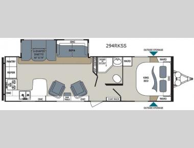 Floorplan - 2017 Dutchmen RV Aerolite 294RKSS