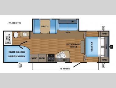 Floorplan - 2017 Jayco Jay Flight SLX 267BHSW