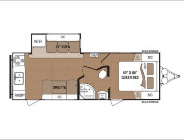 Floorplan - 2017 Dutchmen RV Aspen Trail 2390RKS