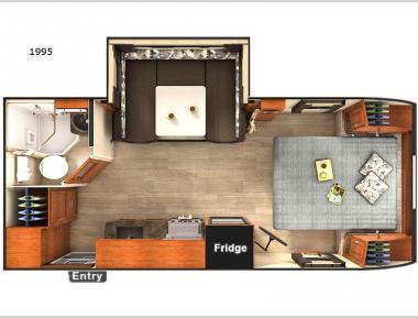 Floorplan - 2017 Lance Travel Trailers 1995