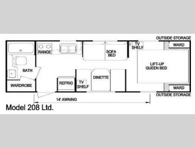 Floorplan - 2007 Skyline Nomad 208 Ltd.