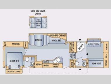 Floorplan - 2008 Jayco Eagle 355 FBHS