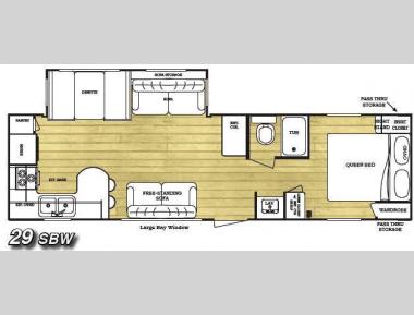 Floorplan - 2008 Gulf Stream RV Conquest 29SBW