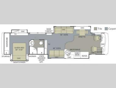 Floorplan - 2009 Monaco Diplomat 41 SKQ