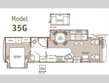 Floorplan - 2003 Fleetwood RV Pace Arrow 35G