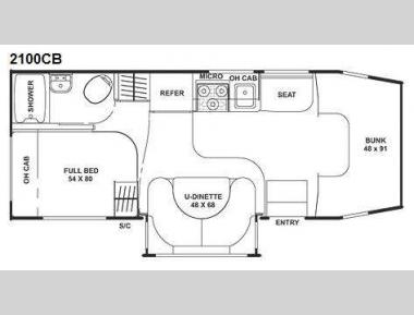 Floorplan - 2010 Coachmen RV Freelander 2100CB