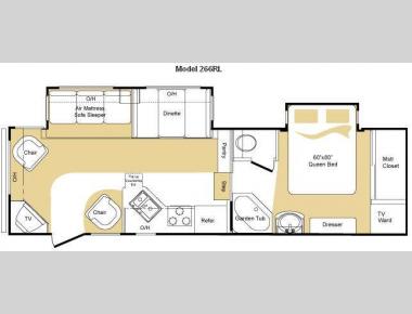 Floorplan - 2010 Keystone RV Laredo 266RL
