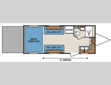 Floorplan - 2010 KZ Sportsmen 22TH