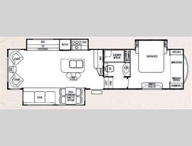 Floorplan - 2011 Forest River RV Cedar Creek 34RLSA