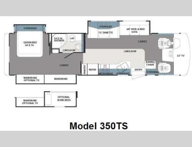 Floorplan - 2011 Forest River RV Georgetown 350TS