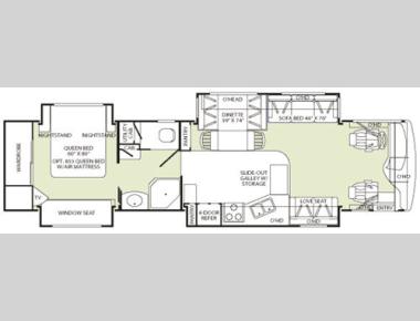Floorplan - 2006 Fleetwood RV Discovery 39 L