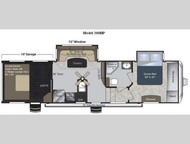 Floorplan - 2011 Keystone RV Raptor 300MP