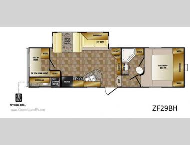 Floorplan - 2012 CrossRoads RV Zinger ZF29BH